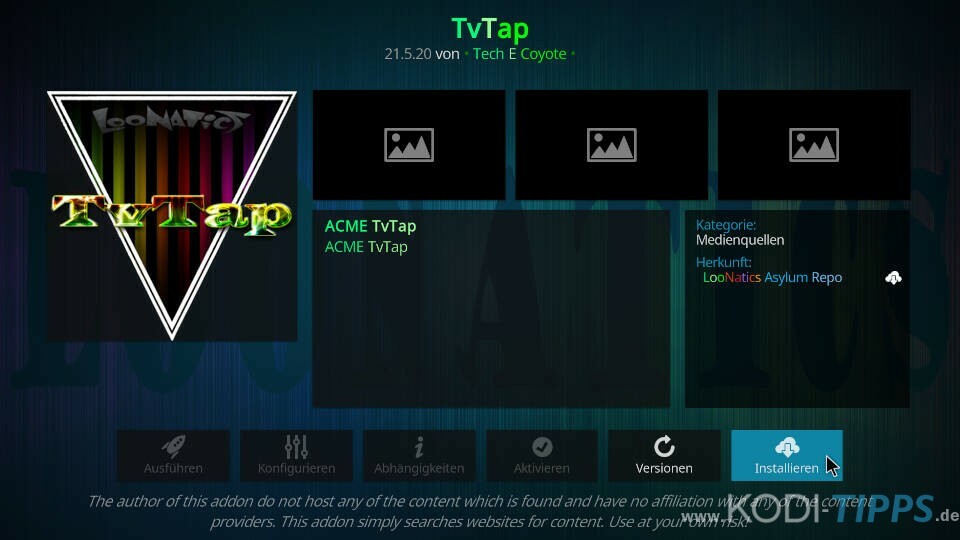 Instalar el addon TvTap Kodi - Paso 8