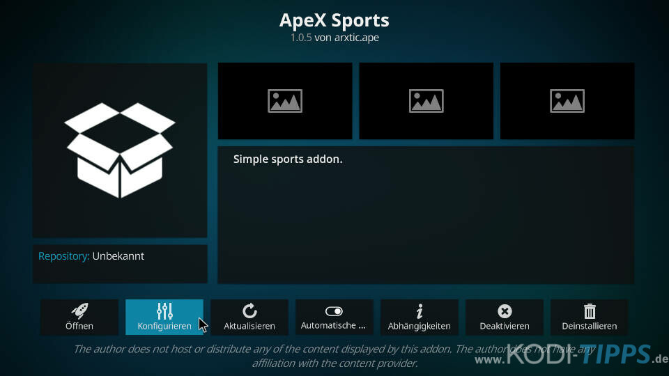 Instale ApeX Sports Kodi Addon - Paso 11